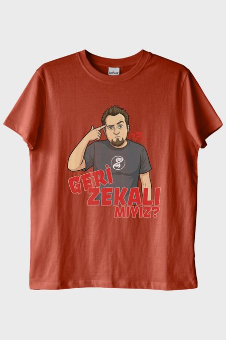Geri Zekalı Mıyız Kiremit Tişört