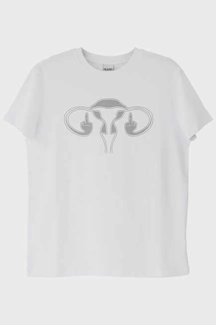 Ovaries FU Beyaz Tişört