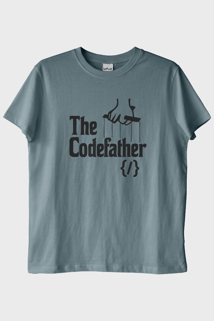 The Codefather Mavi Tişört ön görsel