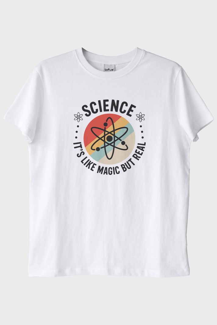 Magic Science Beyaz Tişört ön görsel