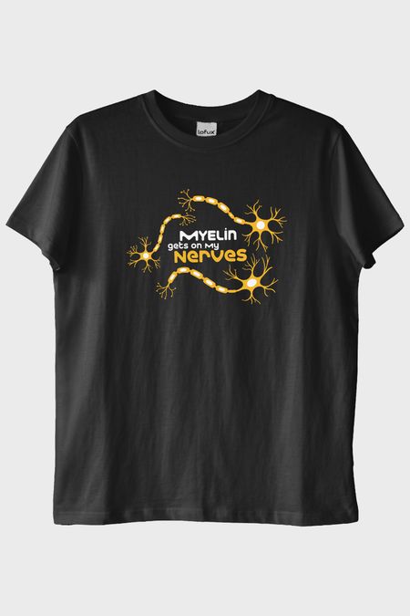 Myelin Sinirlerimi Bozuyor Siyah Tişört