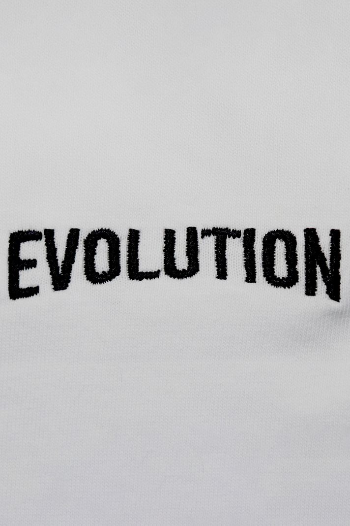 Siyah Evolution Nakışlı T-Shirt - 3. görsel