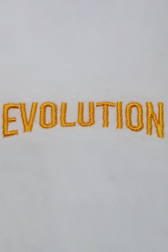 Sarı Evolution Nakışlı T-Shirt - 4. görsel