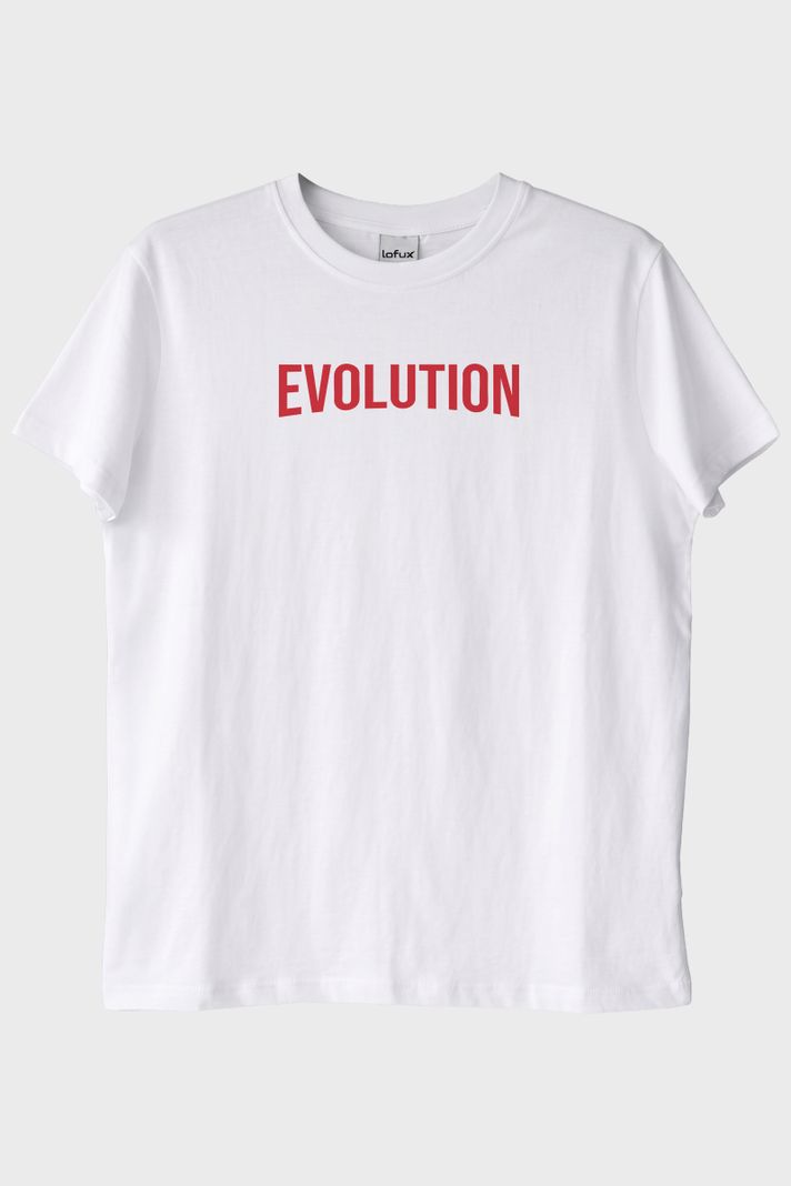 Evolution Beyaz Tişört ön görsel