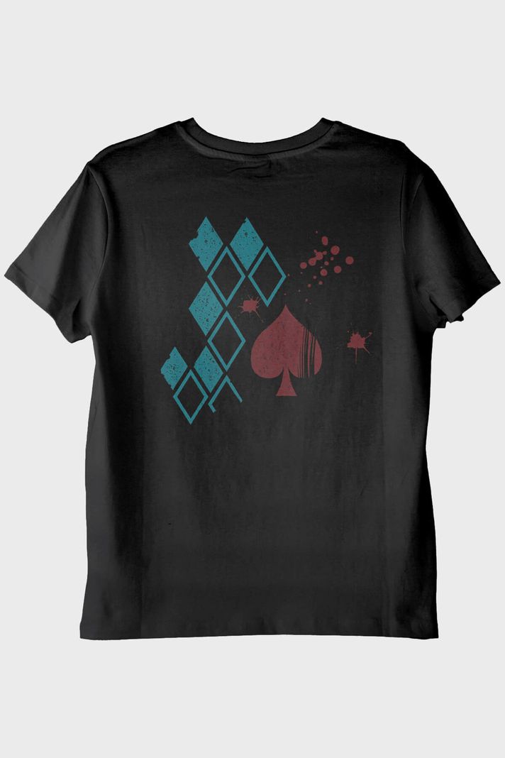 Şans ve Kaos Siyah Tişört - 2. görsel