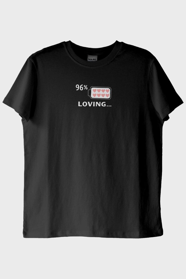 Lover Loving Çift Siyah Tişört Seti - 4. görsel