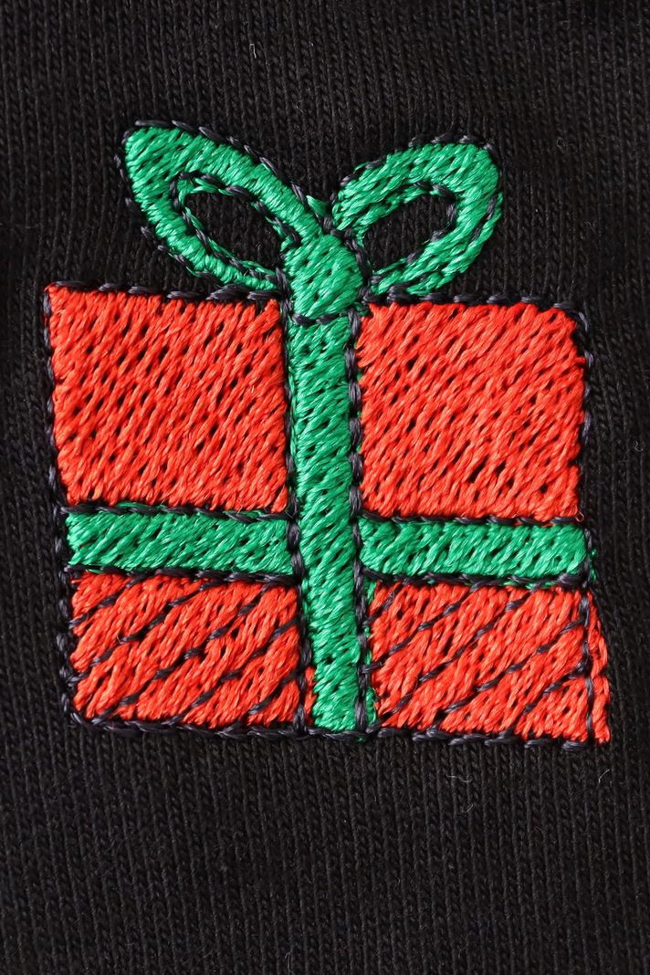 Yeni Yıl Sürprizi Siyah Hoodie - 5. görsel