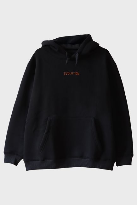 Turuncu Evolution Nakışlı Hoodie