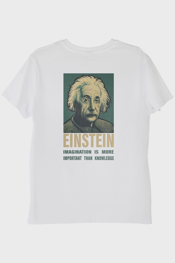 Einstein İmza Beyaz Tişört - 2. görsel