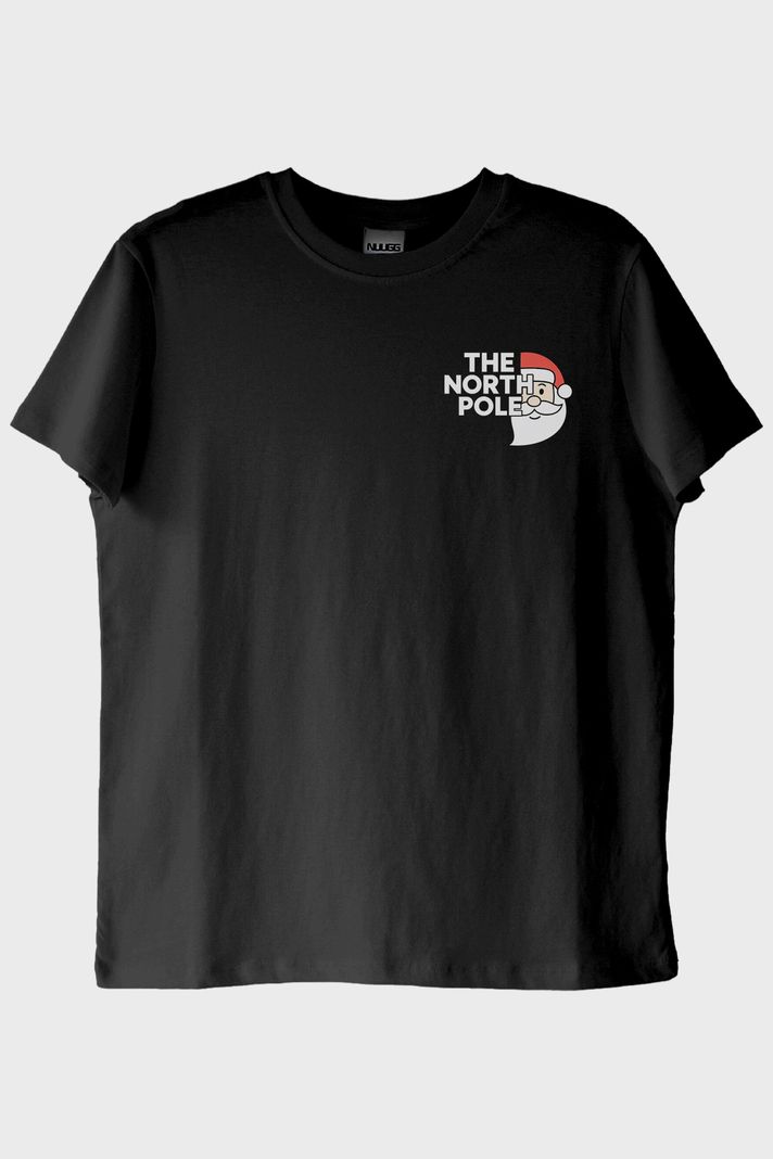 The North Pole Siyah Tişört ön görsel