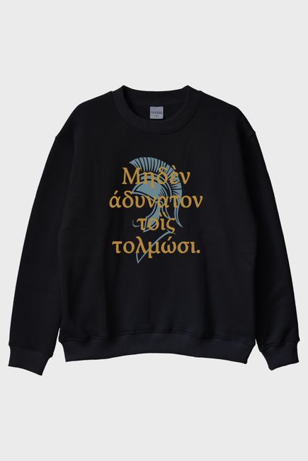 Alexander's Creed Siyah Bisiklet Yaka Sweatshirt
